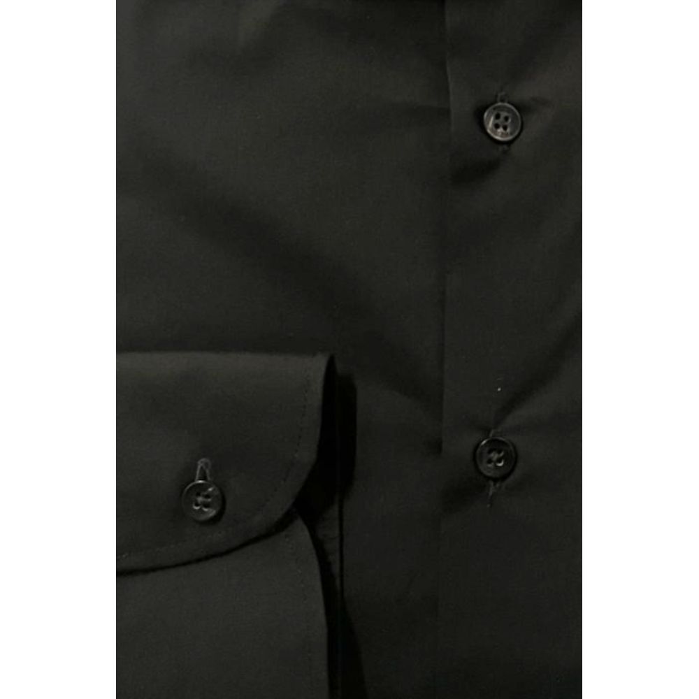 Baldinini Trend Black Cotton Men's Shirt - ClickThatClicks 