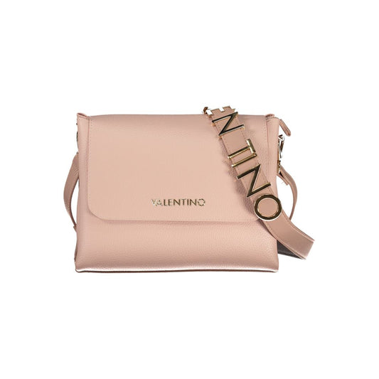 Mario Valentino Rosa Polyurethane Women's Bag with Removable Shoulder Handle
