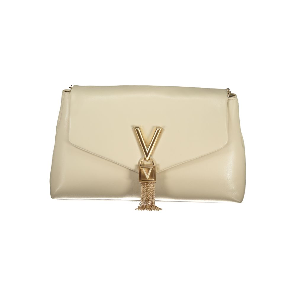 Mario Valentino Beige Polyurethane Women Shoulder Bag - ClickThatClicks 