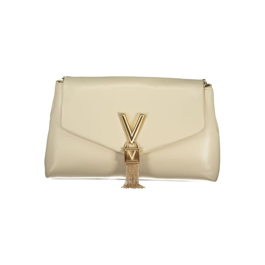 Mario Valentino Beige Polyurethane Women Shoulder Bag - ClickThatClicks 