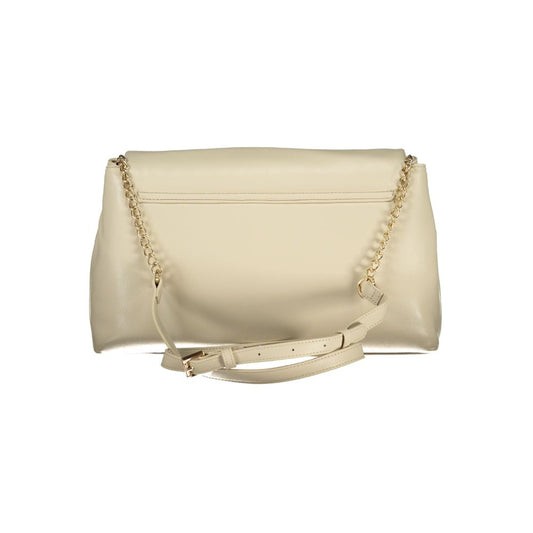 Mario Valentino Beige Polyurethane Women Shoulder Bag - ClickThatClicks 