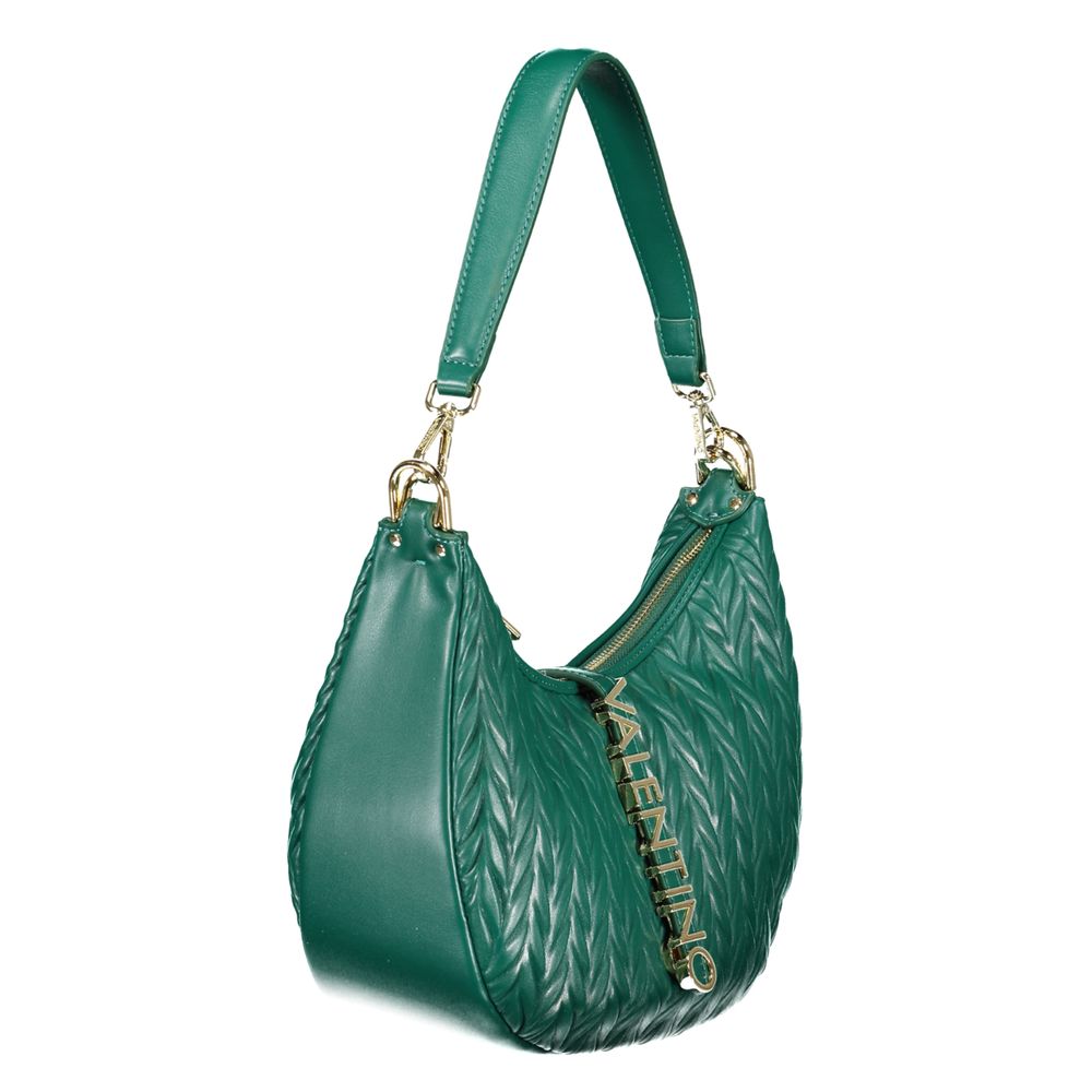 Mario Valentino Verde Polyurethane Women's Shoulder Bag - ClickThatClicks 
