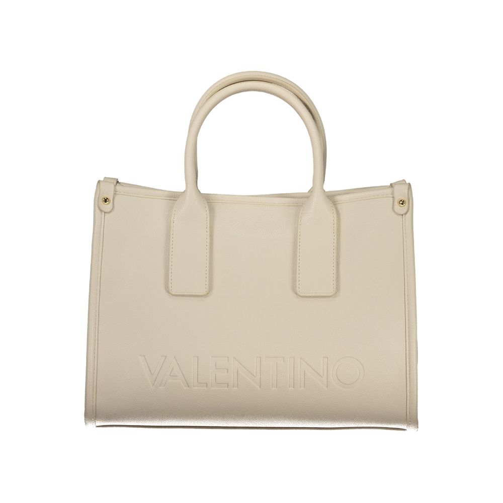 Mario Valentino Beige Polyurethane Women Handbag - ClickThatClicks 