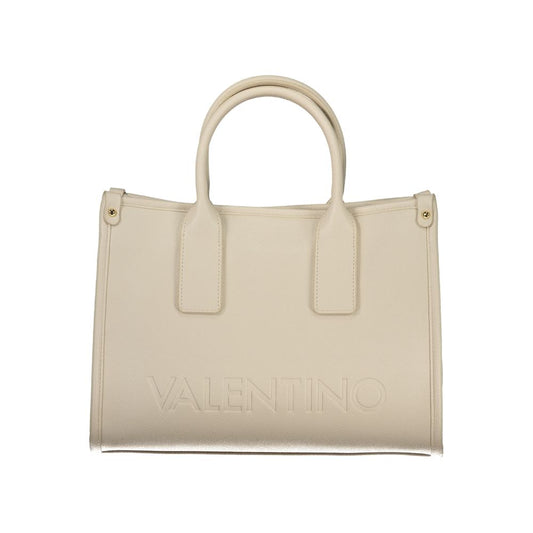 Mario Valentino Beige Polyurethane Women Handbag - ClickThatClicks 