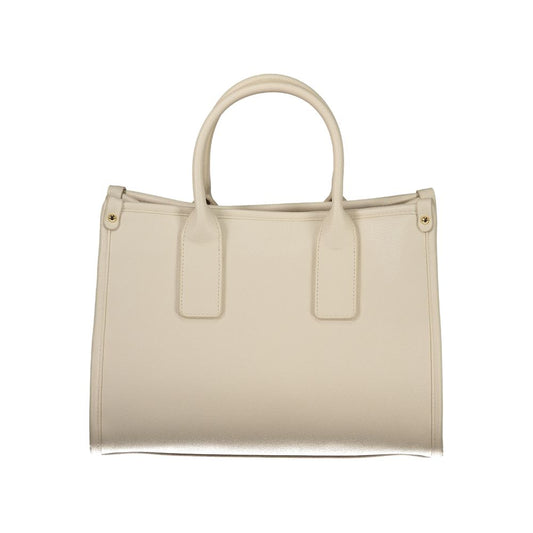 Mario Valentino Beige Polyurethane Women Handbag - ClickThatClicks 