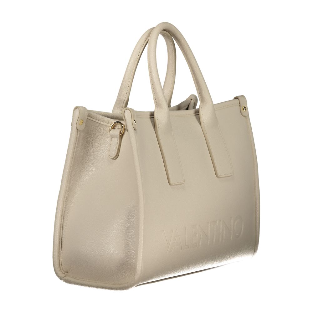 Mario Valentino Beige Polyurethane Women Handbag - ClickThatClicks 