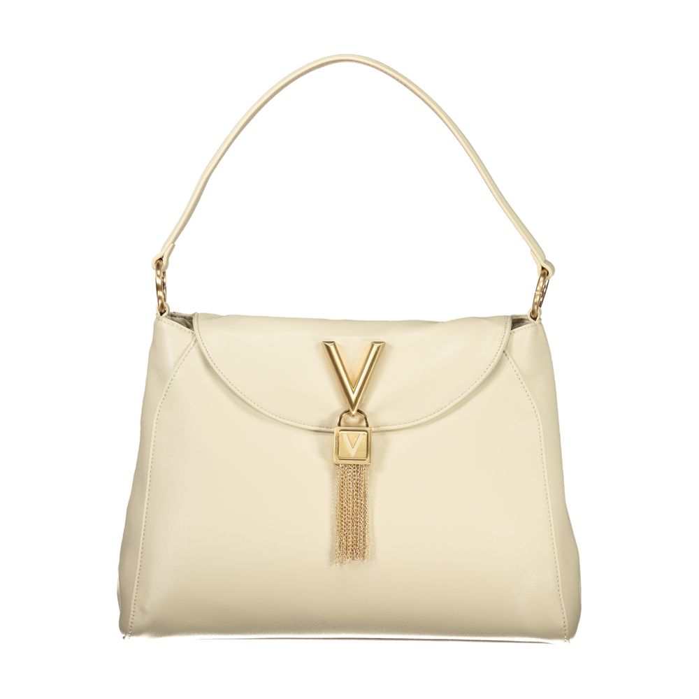 Mario Valentino Beige Polyurethane Women Shoulder Bag - ClickThatClicks 