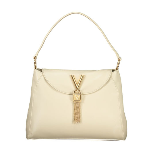 Mario Valentino Beige Polyurethane Women Shoulder Bag - ClickThatClicks 