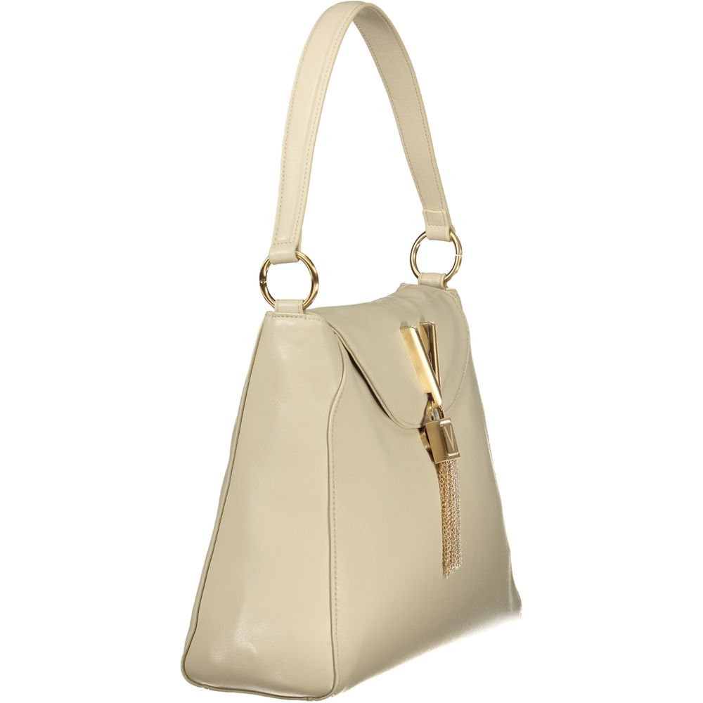 Mario Valentino Beige Polyurethane Women Shoulder Bag - ClickThatClicks 