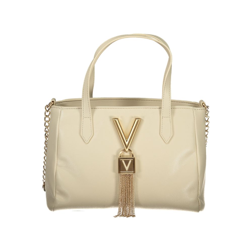 Mario Valentino Beige Polyurethane Women Handbag - ClickThatClicks 