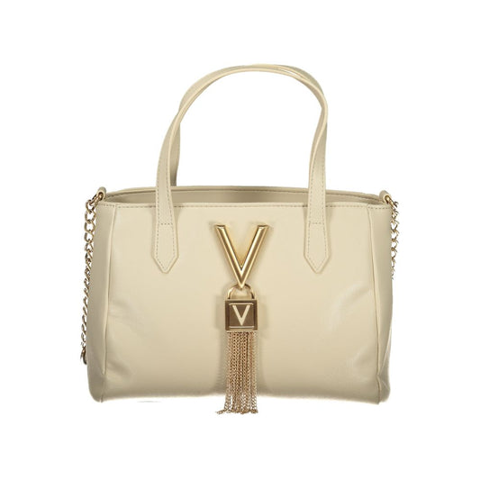 Mario Valentino Beige Polyurethane Women Handbag - ClickThatClicks 