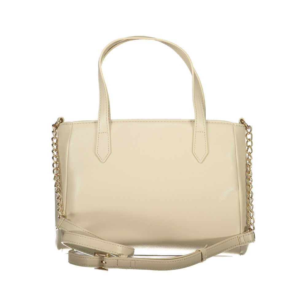 Mario Valentino Beige Polyurethane Women Handbag - ClickThatClicks 
