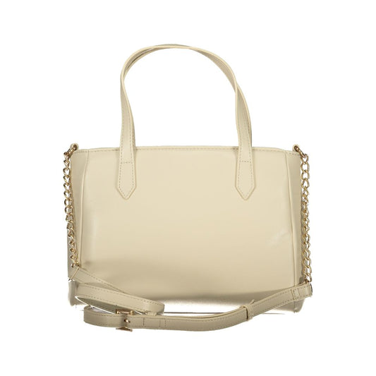 Mario Valentino Beige Polyurethane Women Handbag - ClickThatClicks 