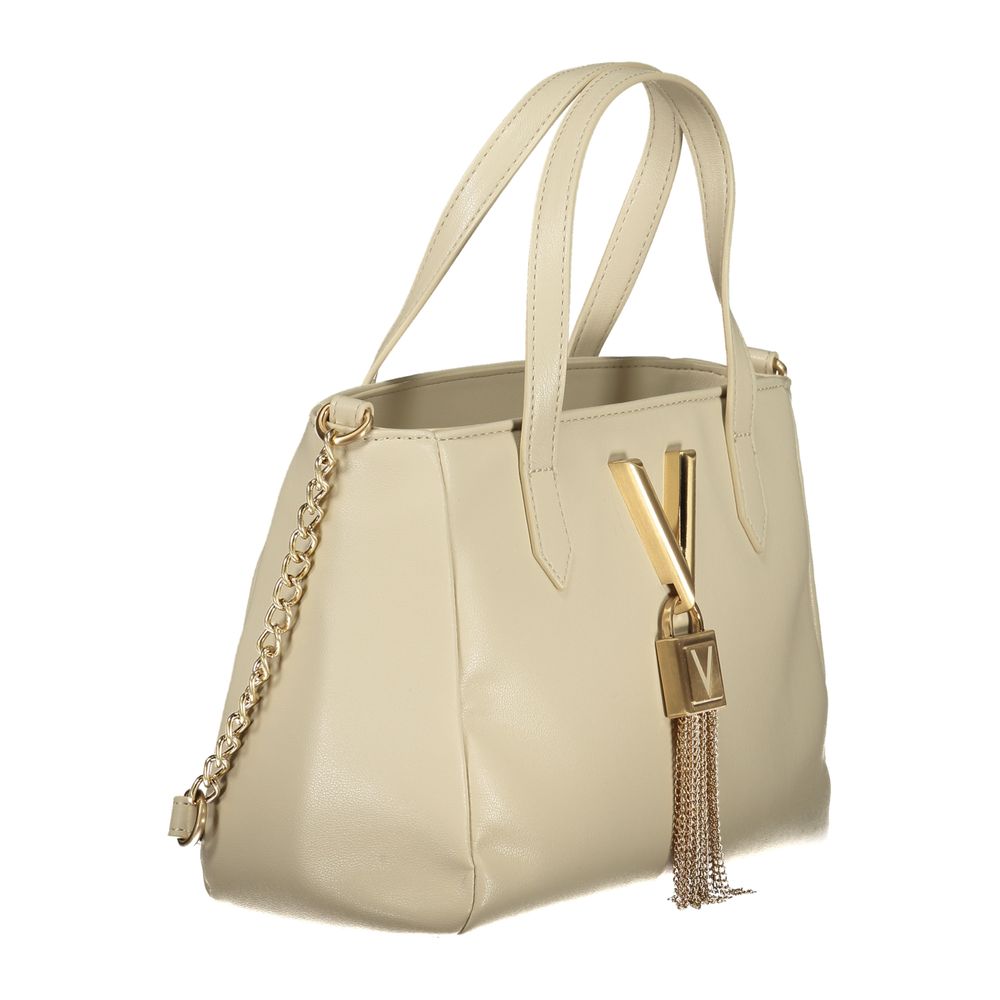Mario Valentino Beige Polyurethane Women Handbag - ClickThatClicks 