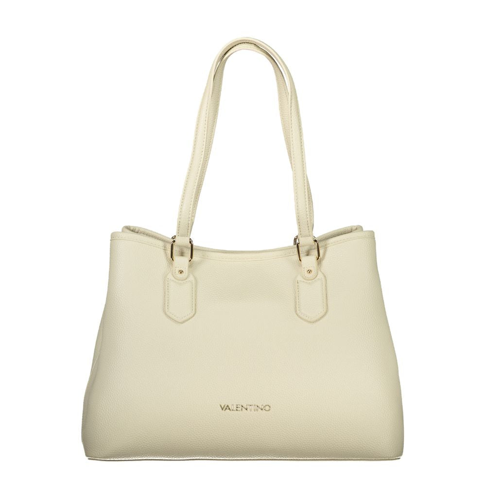 Mario Valentino Beige Polyurethane Women Handbag - ClickThatClicks 