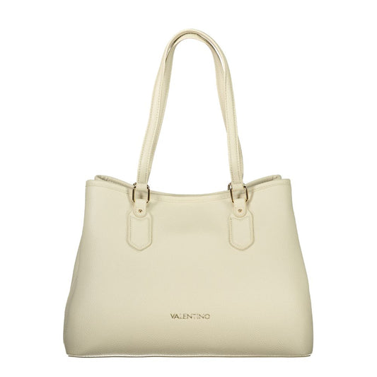 Mario Valentino Beige Polyurethane Women Handbag - ClickThatClicks 