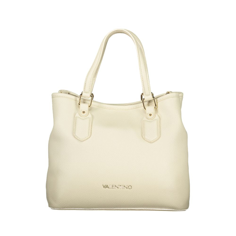 Mario Valentino Beige Polyurethane Women Handbag - ClickThatClicks 
