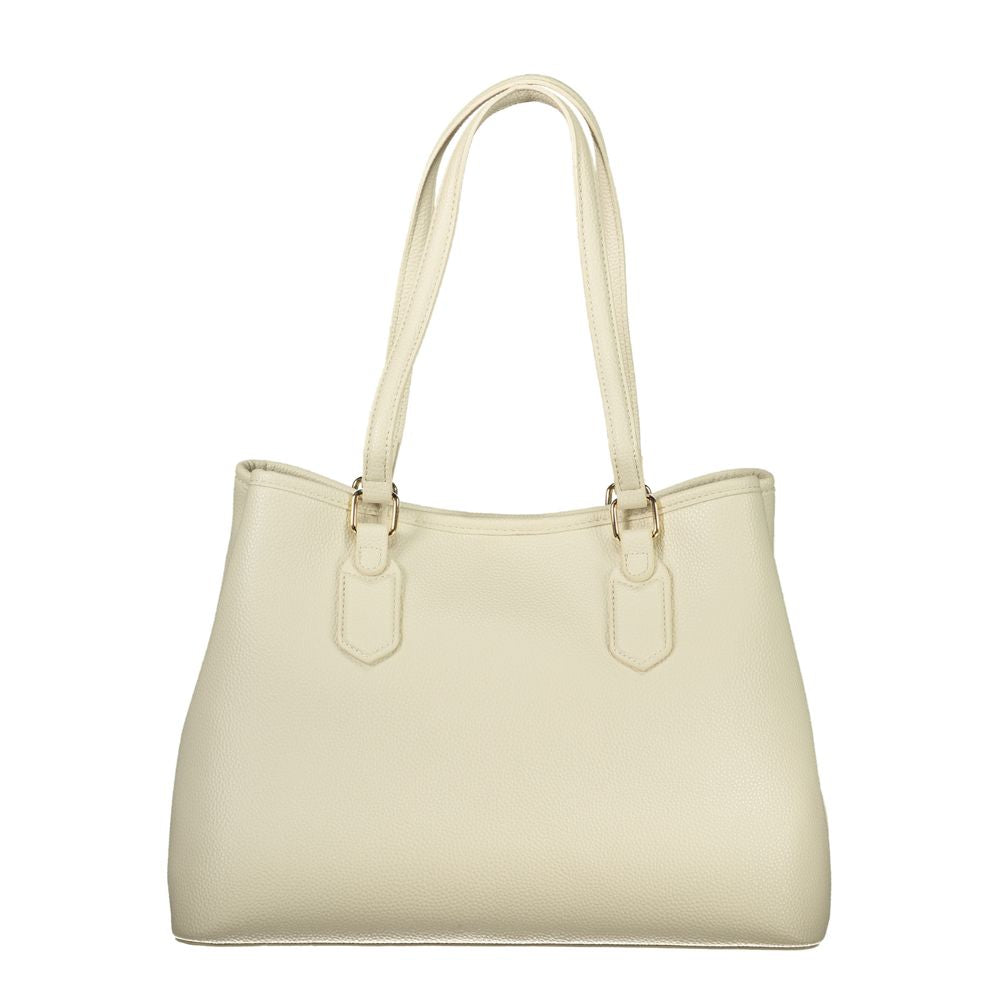 Mario Valentino Beige Polyurethane Women Handbag - ClickThatClicks 