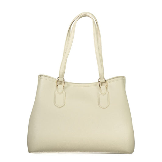 Mario Valentino Beige Polyurethane Women Handbag - ClickThatClicks 