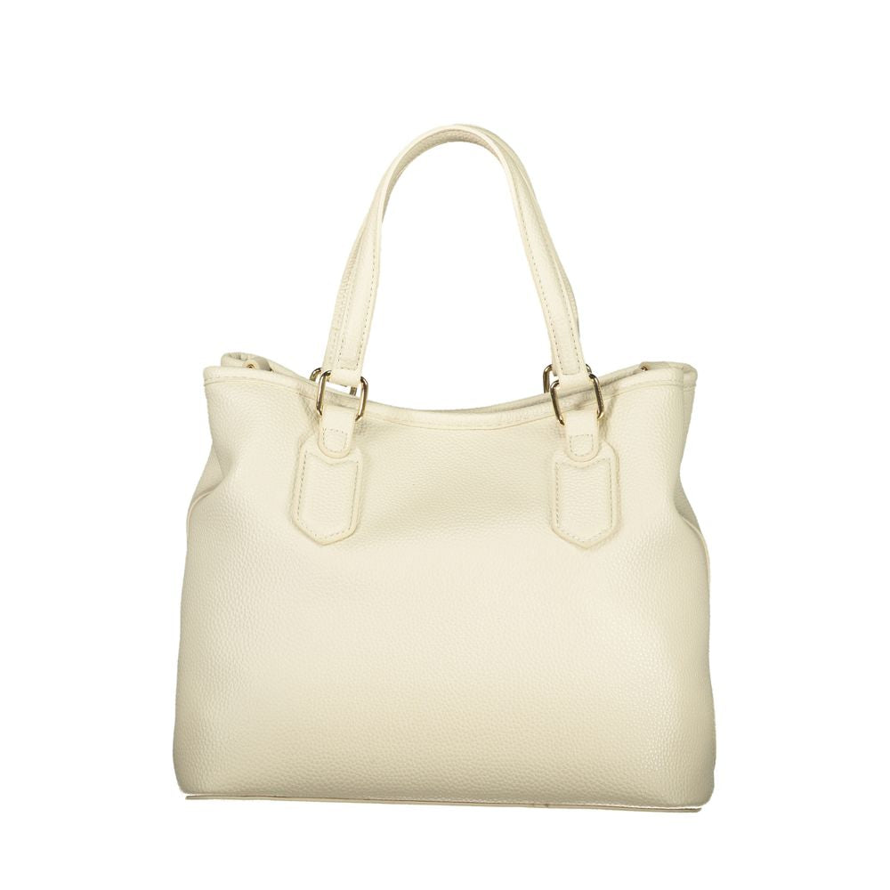 Mario Valentino Beige Polyurethane Women Handbag - ClickThatClicks 