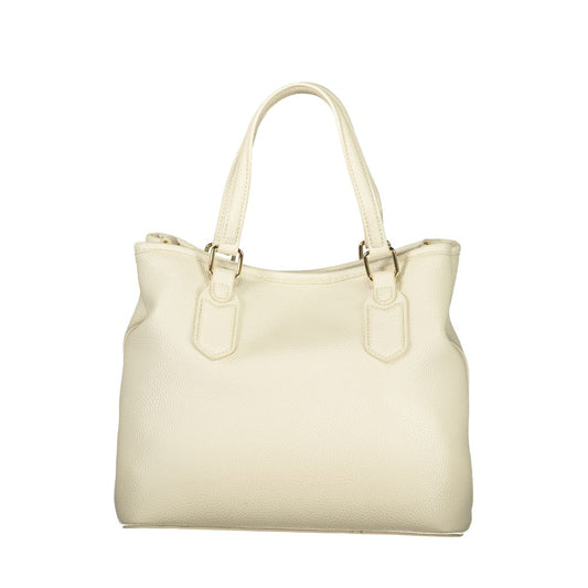 Mario Valentino Beige Polyurethane Women Handbag - ClickThatClicks 