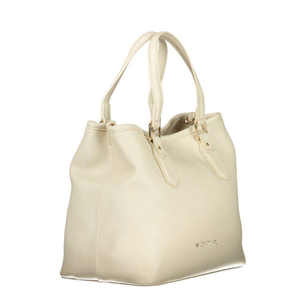 Mario Valentino Beige Polyurethane Women Handbag - ClickThatClicks 