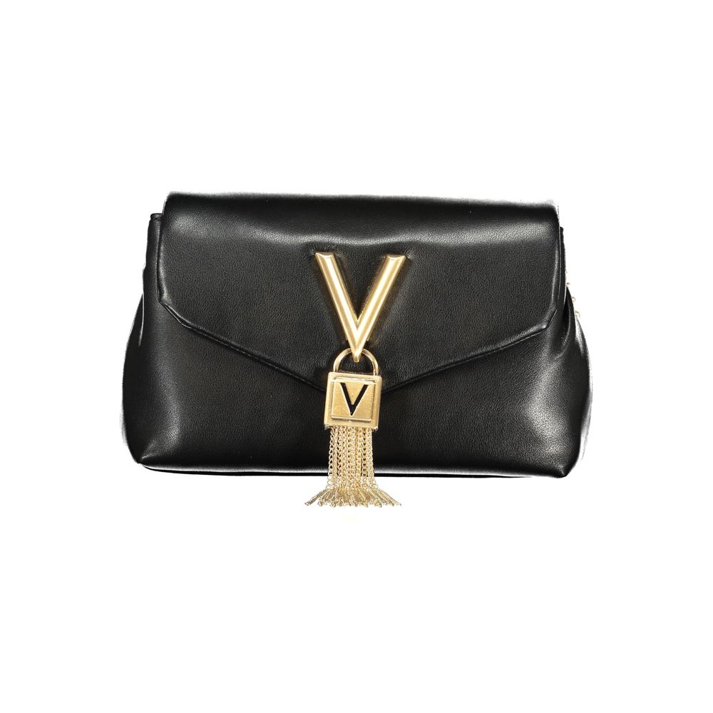 Mario Valentino Black Polyurethane Women Shoulder Bag - ClickThatClicks 