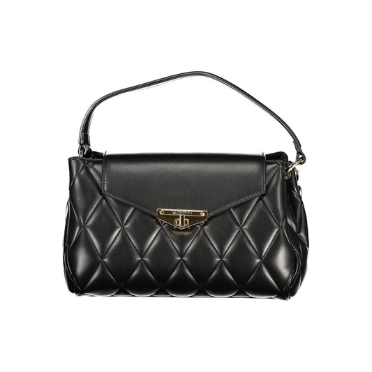 Mario Valentino Black Polyurethane Women's Handbag - ClickThatClicks 