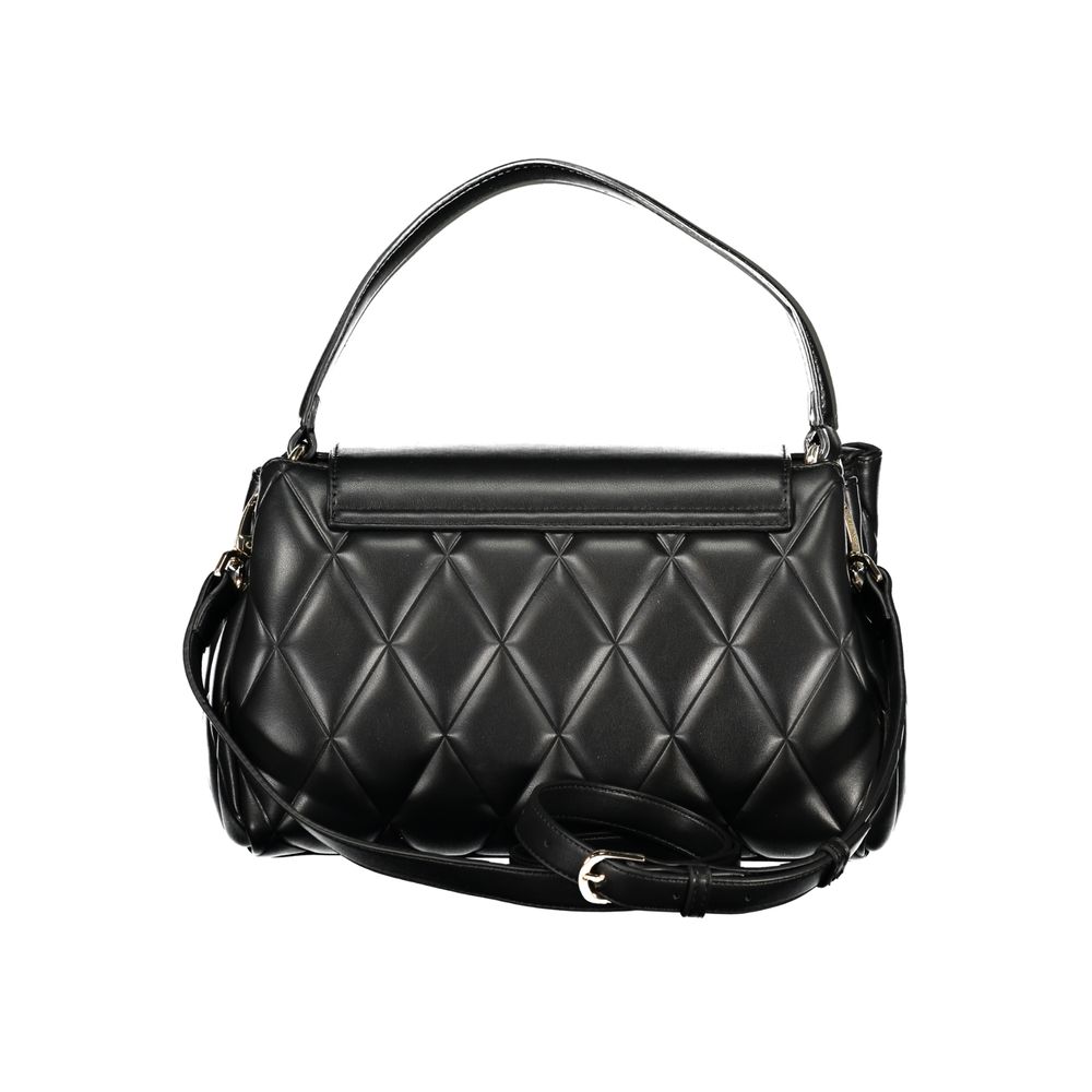 Mario Valentino Black Polyurethane Women's Handbag - ClickThatClicks 