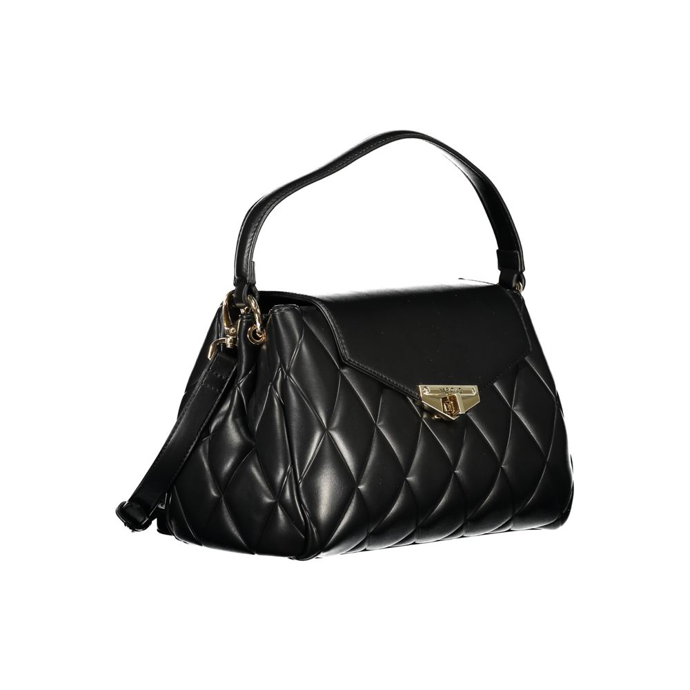 Mario Valentino Black Polyurethane Women's Handbag - ClickThatClicks 