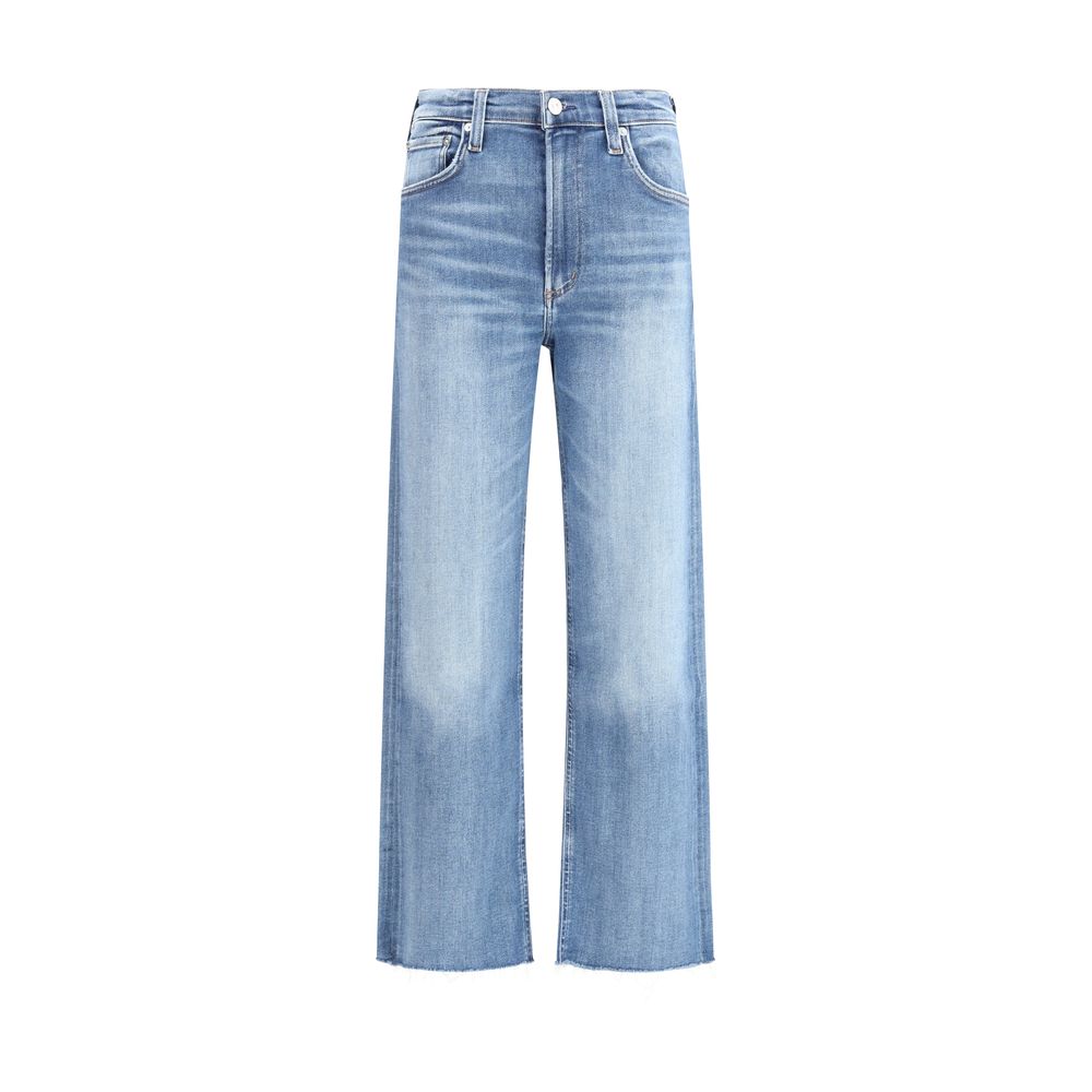 Citizens of Humanity Blue Cotton Straight-Leg Jeans