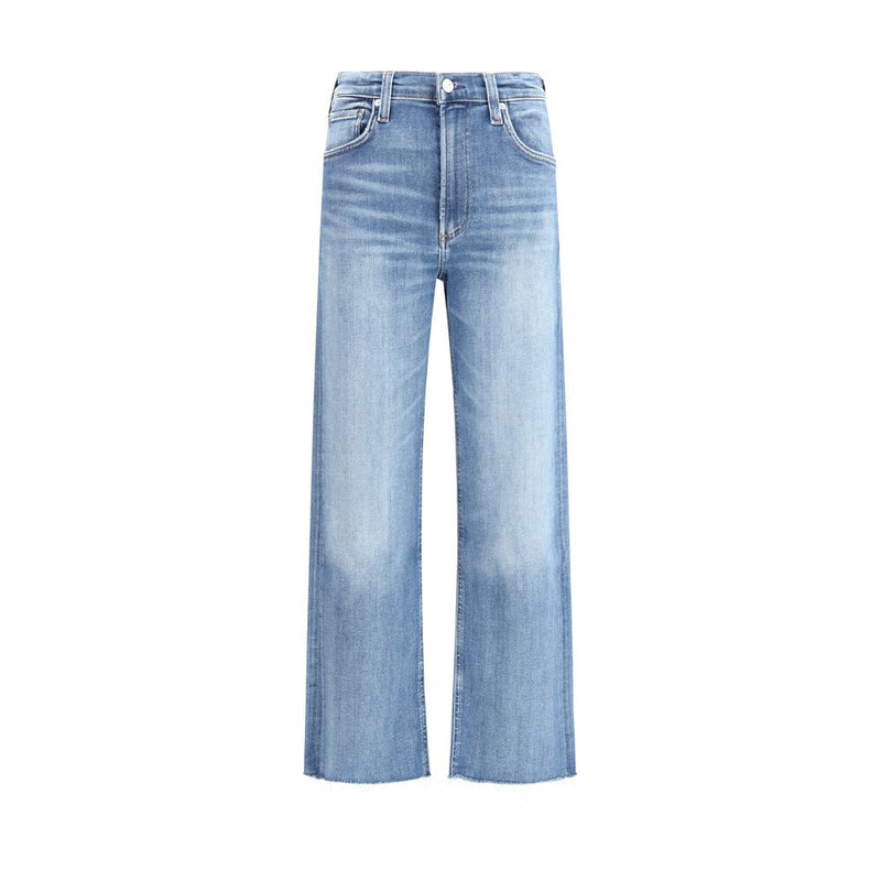 Citizens of Humanity Blue Cotton Straight-Leg Jeans