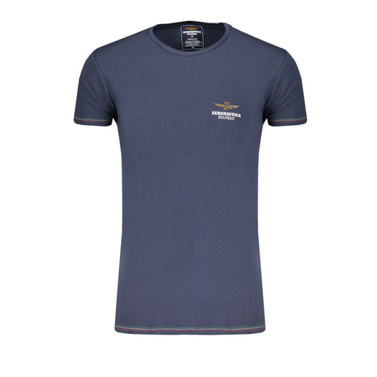 Aeronautica Militare Blue Cotton Men's Underwear T-Shirt - ClickThatClicks 