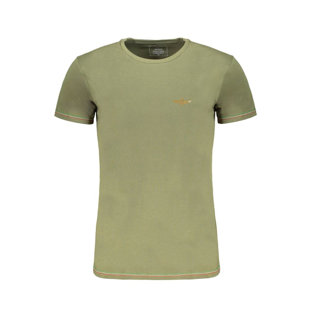 Aeronautica Militare Verde Cotton Men T-Shirt - ClickThatClicks 