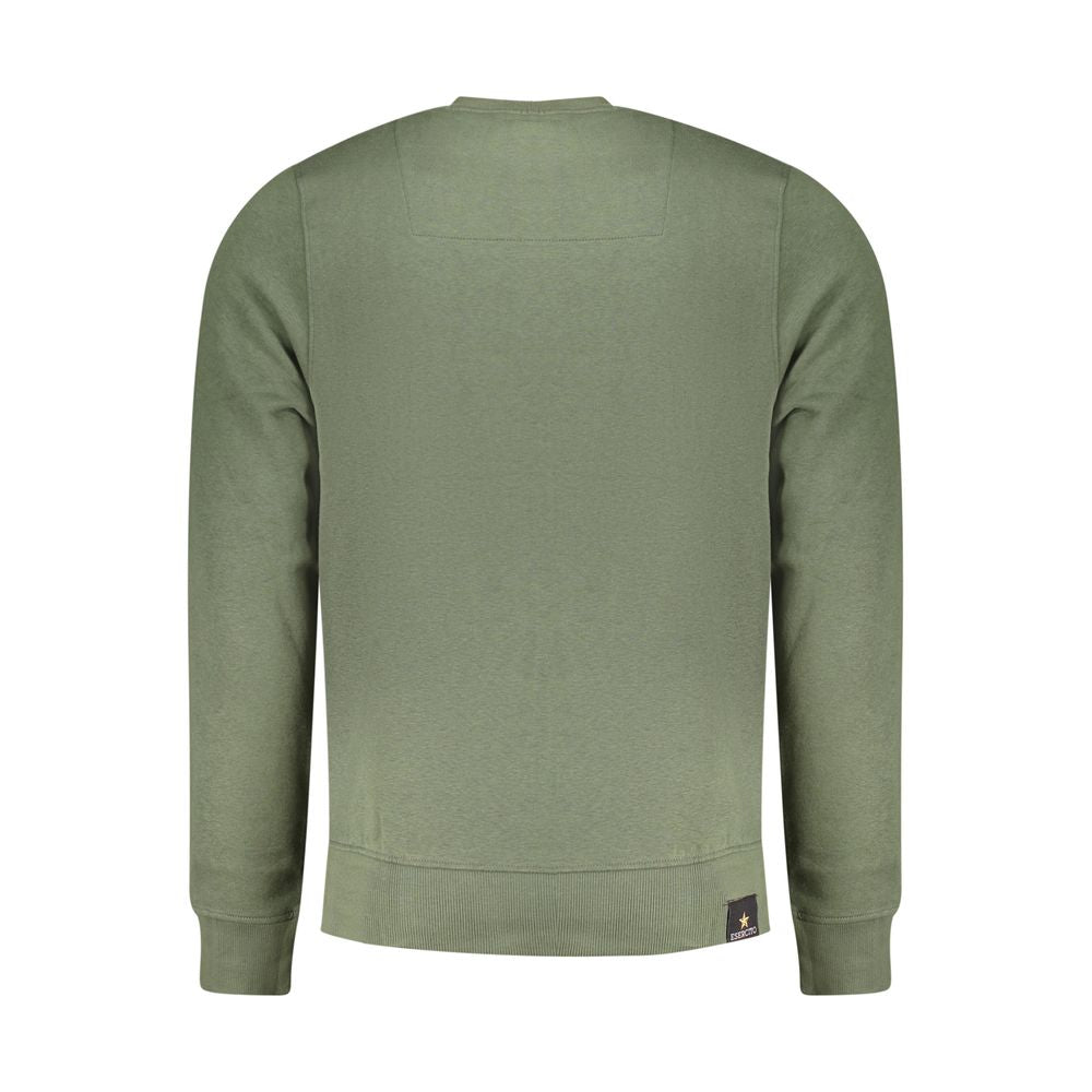 Accademia Militare Verde Cotton Men Sweatshirt - ClickThatClicks 