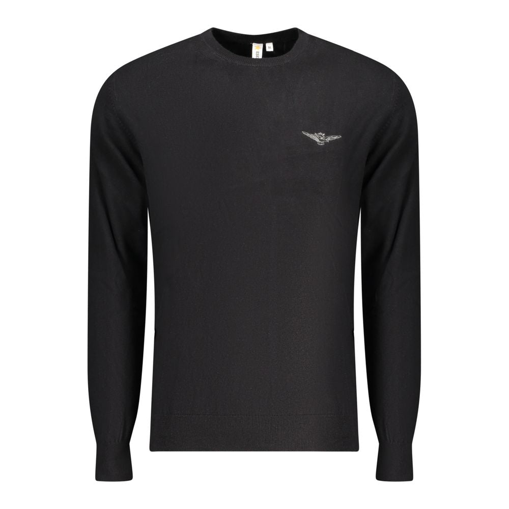 Accademia Militare Black Cotton Men's Sweater - ClickThatClicks 