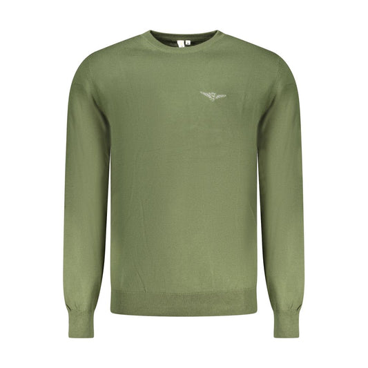Accademia Militare Verde Cotton Men's Sweater - ClickThatClicks 