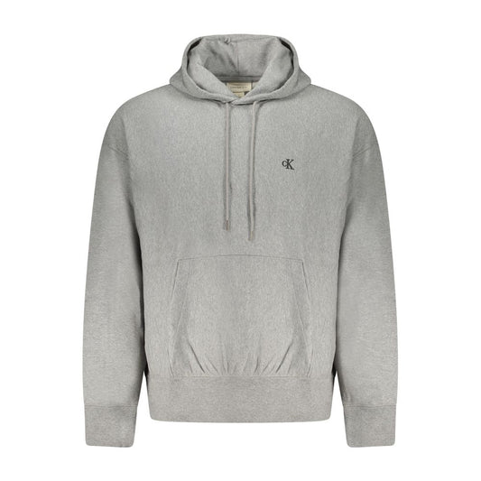 Calvin Klein Gray Cotton Men Sweatshirt - ClickThatClicks 
