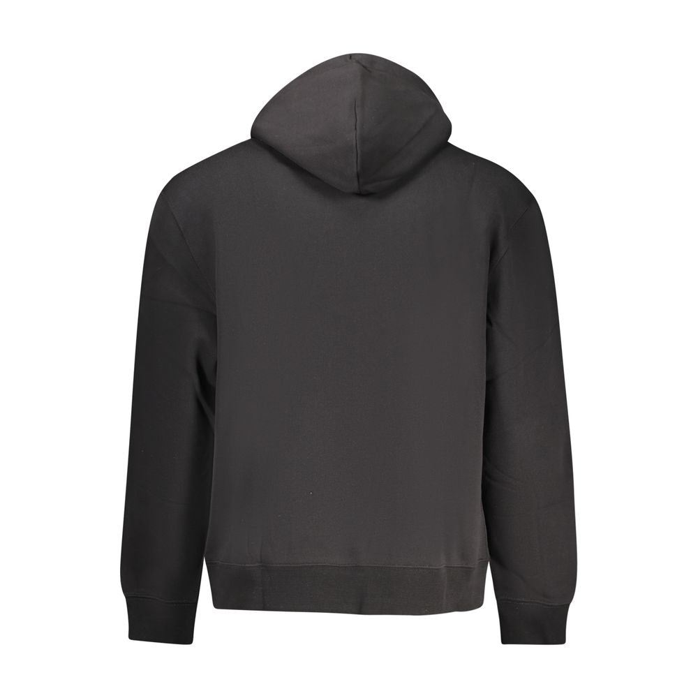 Calvin Klein Black Cotton Men's Hooded Sweatshirt - ClickThatClicks 