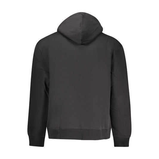 Calvin Klein Black Cotton Men's Hooded Sweatshirt - ClickThatClicks 
