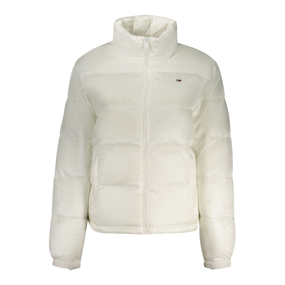 Tommy Hilfiger White Polyester Women's Jacket - ClickThatClicks 