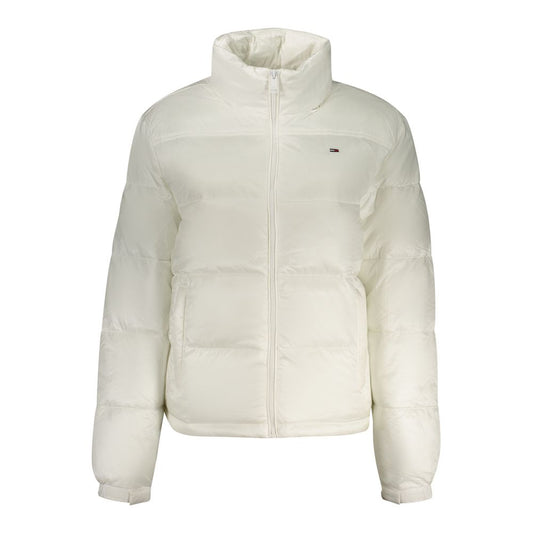 Tommy Hilfiger White Polyester Women's Jacket - ClickThatClicks 