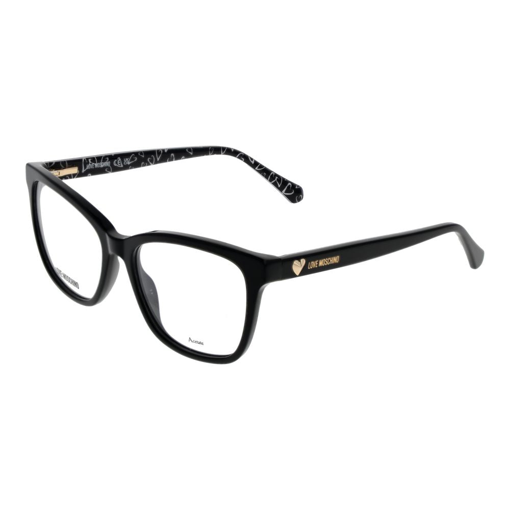 Love Moschino Black Acetate Glasses (Frames) - ClickThatClicks 
