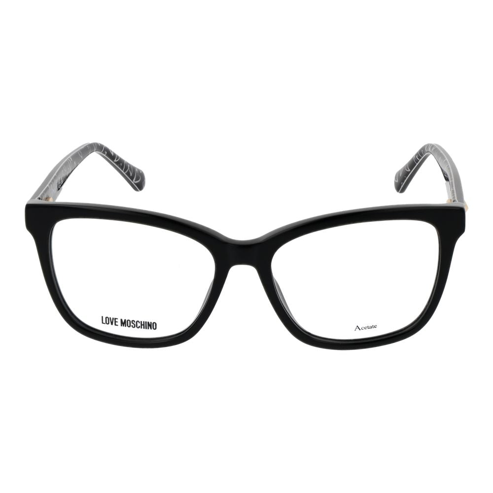 Love Moschino Black Acetate Glasses (Frames) - ClickThatClicks 