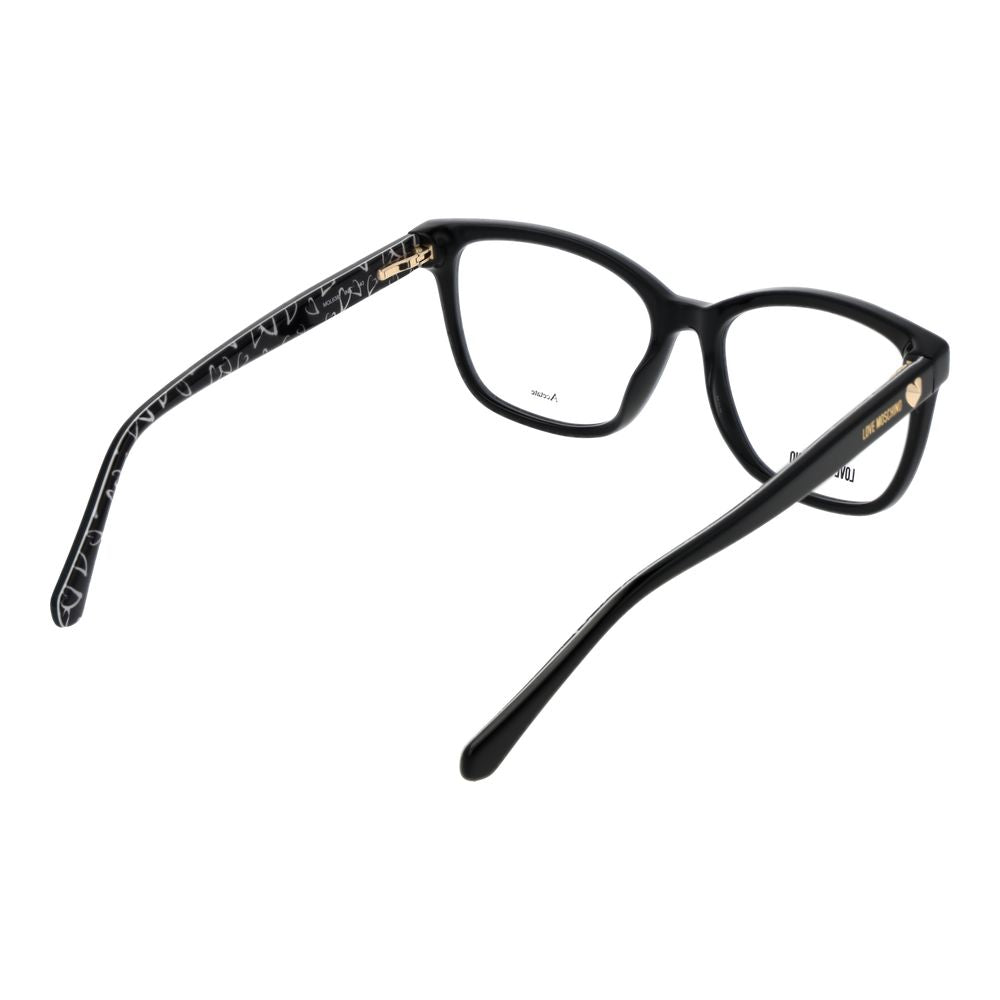 Love Moschino Black Acetate Glasses (Frames) - ClickThatClicks 