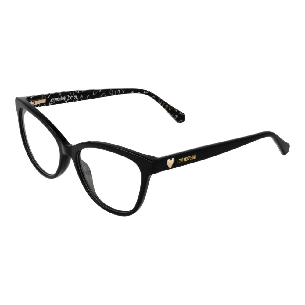 Love Moschino Black Acetate Glasses (Frames) - ClickThatClicks 