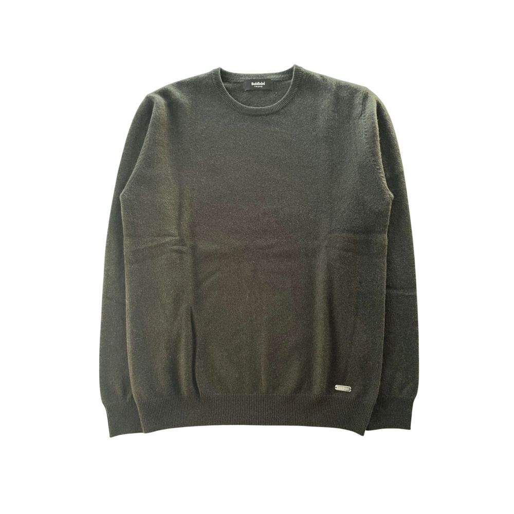 Baldinini Trend Green Cashmere Men Sweater - ClickThatClicks 