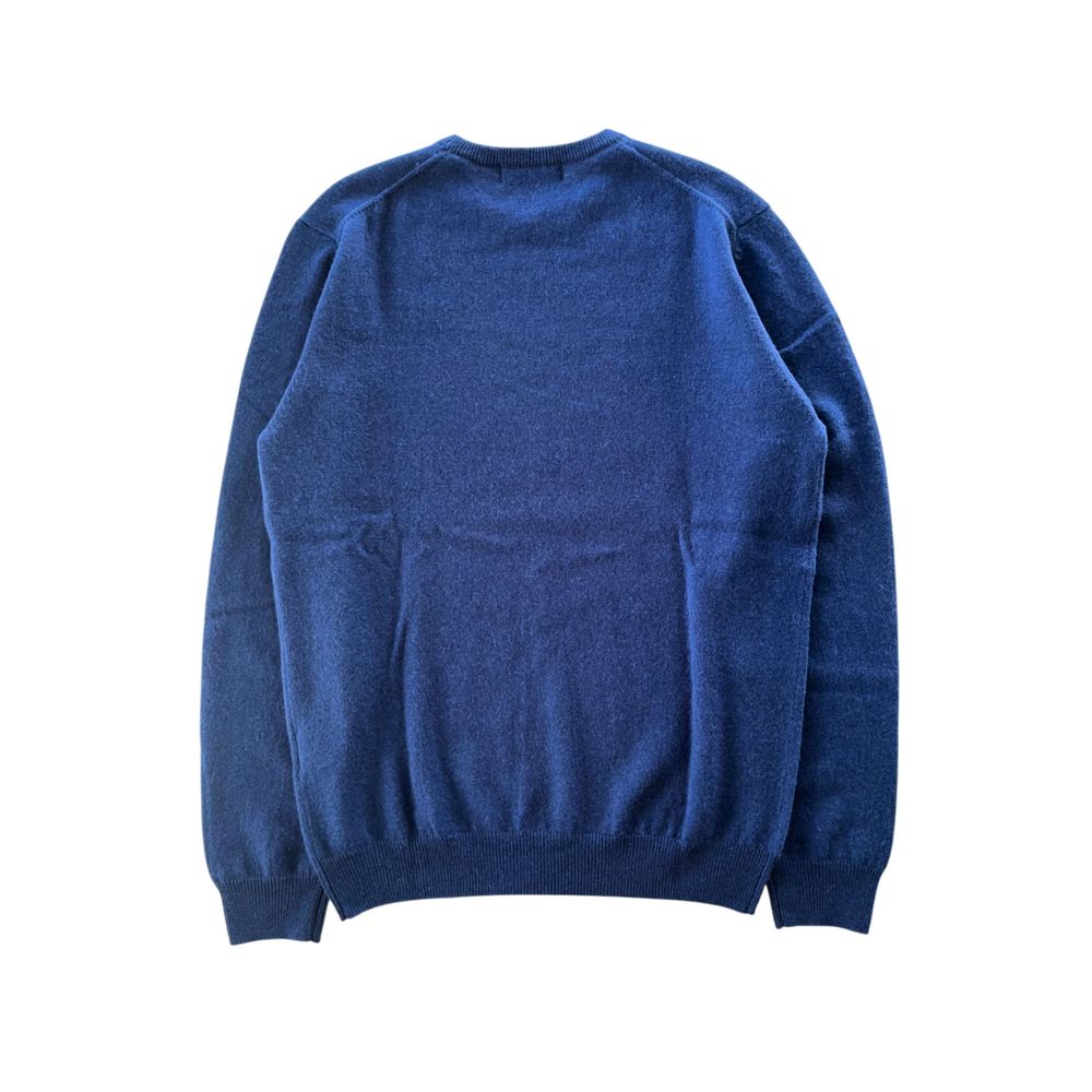 Baldinini Trend Blue Cashmere Men Sweater - ClickThatClicks 
