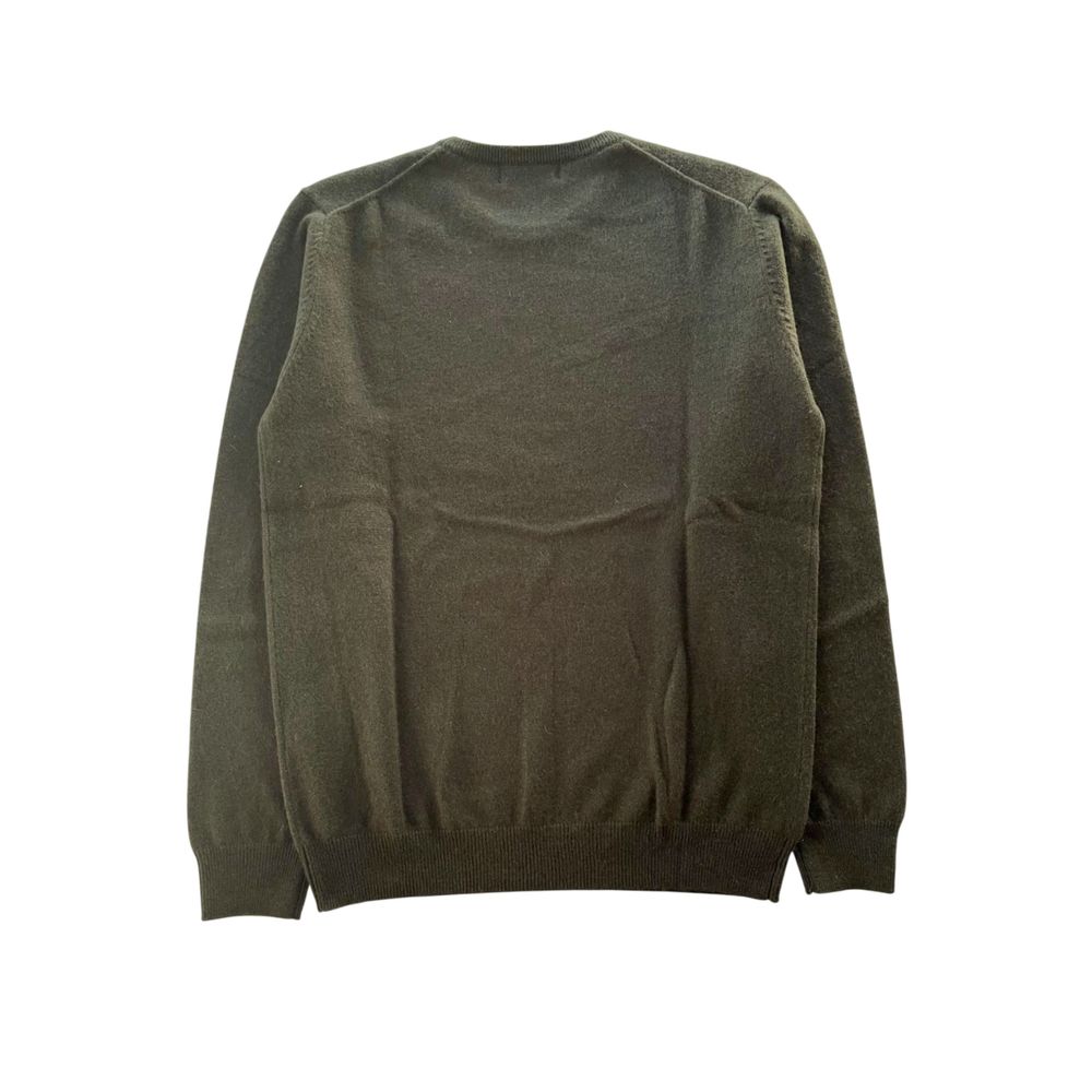 Baldinini Trend Green Cashmere Men Sweater - ClickThatClicks 