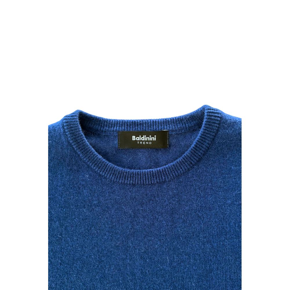 Baldinini Trend Blue Cashmere Men Sweater - ClickThatClicks 